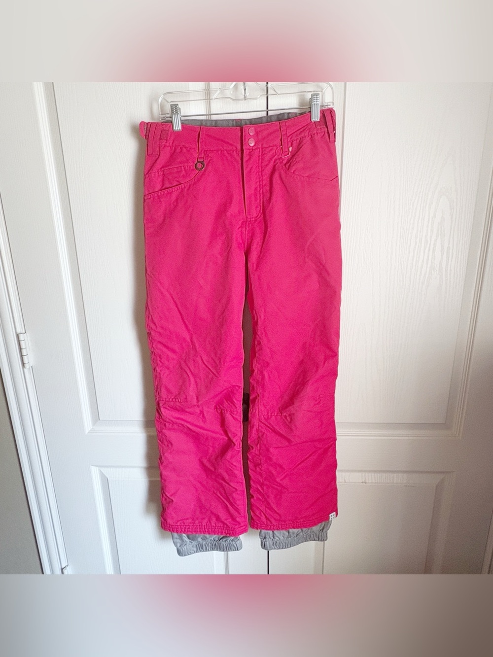 ROXY Girl's Snowboard Pants Hot Pink Evolution 5K Regular Fit Ski Winter Size 14